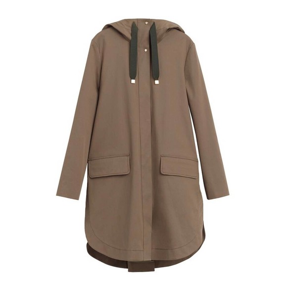 Cuyana Anorak Rain Hooded Coat in Olive - Picture 1 of 10